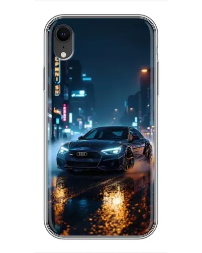Чохол для iPhone Xr з картинкою «Нічне місто та Audi» Чохол для iPhone Xr з картинкою «Нічне місто та Audi»