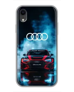 Чохол для iPhone Xr з картинкою «Audi Sport — неон»