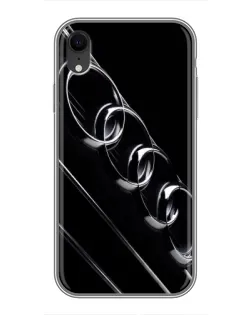 Чохол для iPhone Xr з картинкою «Audi — абстрактні кільця»