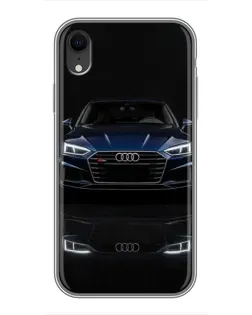 Чохол для iPhone Xr з картинкою «Audi — нічне відображення»