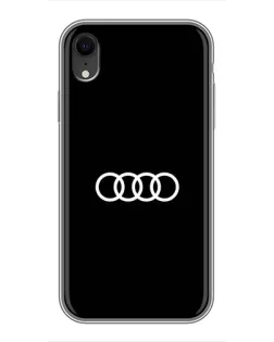 Чохол для iPhone Xr з картинкою «Audi White Logo»