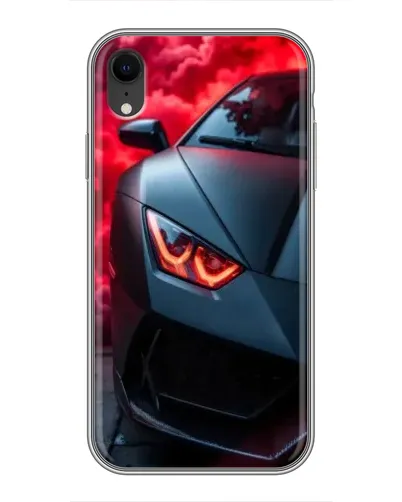 Чехол для iPhone Xr с картинкой «Lamborghini красное сияние»