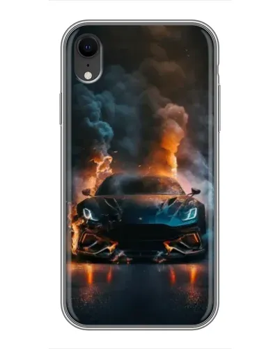 Чехол для iPhone Xr с картинкой «Lamborghini дымная эстетика»