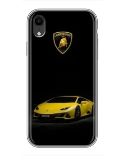 Чехол для iPhone Xr с картинкой «Lamborghini желтый акцент» Чехол для iPhone Xr с картинкой «Lamborghini желтый акцент»
