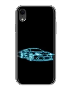 Чехол для iPhone Xr с картинкой «Неоновый контур Lamborghini» Чехол для iPhone Xr с картинкой «Неоновый контур Lamborghini»