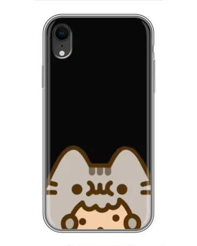 Чехол для iPhone Xr с картинкой «Пушин на черном»