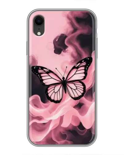 Чохол для iPhone Xr з картинкою «Метелик у диму»