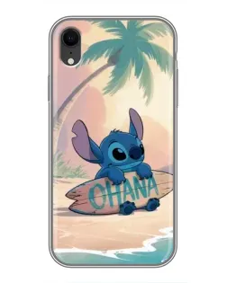 Чехол для iPhone Xr с картинкой «Стич на серфе»