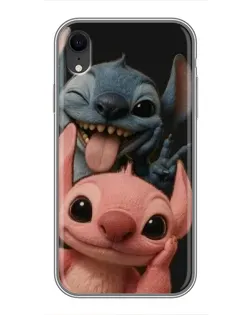 Чехол для iPhone Xr с картинкой «Стич и Ангел»