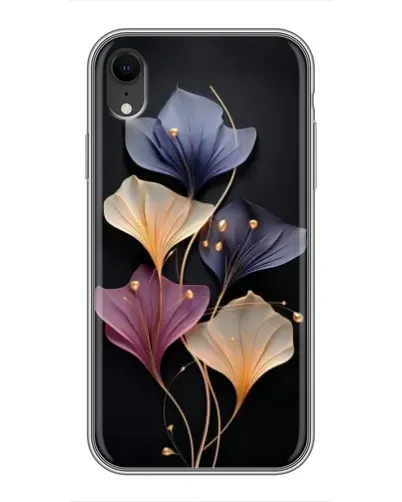 Чохол для iPhone Xr з картинкою «Лілові квіти грації»