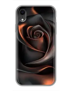 Чохол для iPhone Xr з картинкою «Шовкова чорна троянда» Чохол для iPhone Xr з картинкою «Шовкова чорна троянда»