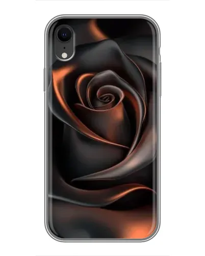 Чохол для iPhone Xr з картинкою «Шовкова чорна троянда»