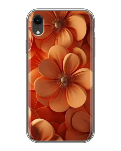 Чохол для iPhone Xr з картинкою «Помаранчева макро квітка»