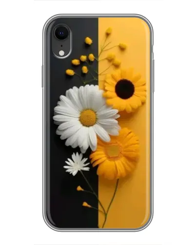 Чохол для iPhone Xr з картинкою «Соняшник та ромашка»