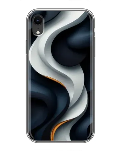 Чохол для iPhone Xr з картинкою «Об'ємні чорно-білі стрічки» Чохол для iPhone Xr з картинкою «Об'ємні чорно-білі стрічки»