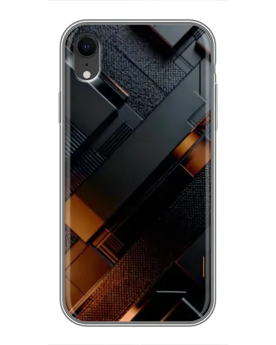 Чохол для iPhone Xr з картинкою «Чорні геометричні блоки» Чохол для iPhone Xr з картинкою «Чорні геометричні блоки»