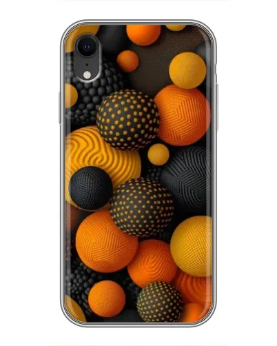 Чохол для iPhone Xr з картинкою «Об'ємні помаранчеві сфери» Чохол для iPhone Xr з картинкою «Об'ємні помаранчеві сфери»