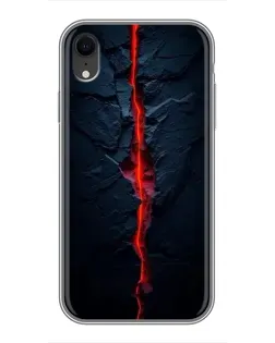 Чохол для iPhone Xr з картинкою «Червона лавова тріщина»