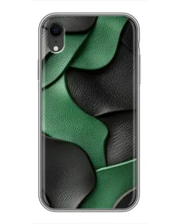 Чохол для iPhone Xr з картинкою «Зелені шкіряні хвилі»