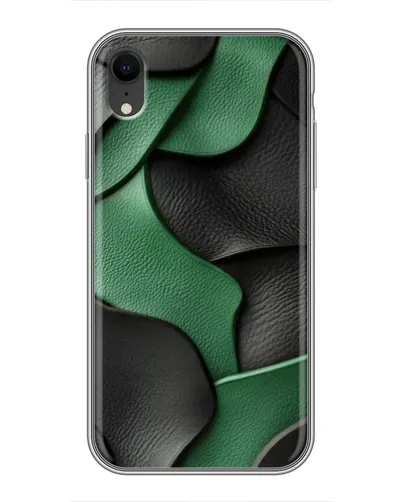 Чохол для iPhone Xr з картинкою «Зелені шкіряні хвилі» Чохол для iPhone Xr з картинкою «Зелені шкіряні хвилі»