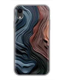 Чохол для iPhone Xr з картинкою «Кольорові хвилі каньйону»