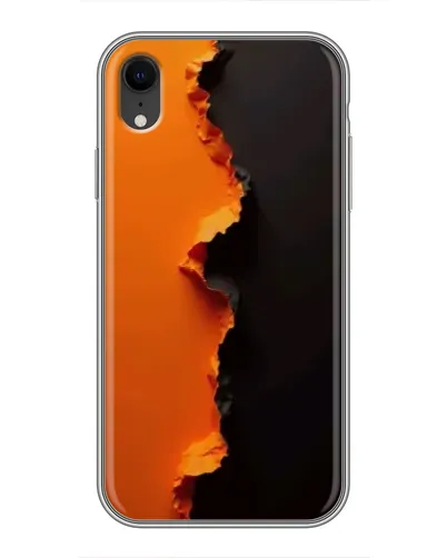Чохол для iPhone Xr з картинкою «Помаранчевий розлом» Чохол для iPhone Xr з картинкою «Помаранчевий розлом»