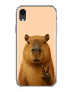 Чехол для iPhone Xr с картинкой «Капибара виктория» Чехол для iPhone Xr с картинкой «Капибара виктория»