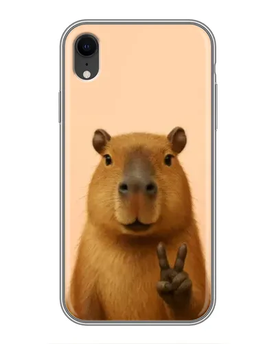 Чехол для iPhone Xr с картинкой «Капибара виктория» Чехол для iPhone Xr с картинкой «Капибара виктория»
