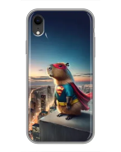 Чехол для iPhone Xr с картинкой «Капи-мен супергерой» Чехол для iPhone Xr с картинкой «Капи-мен супергерой»