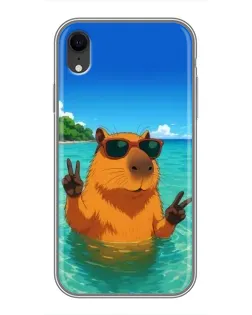 Чехол для iPhone Xr с картинкой «Морская капибара» Чехол для iPhone Xr с картинкой «Морская капибара»