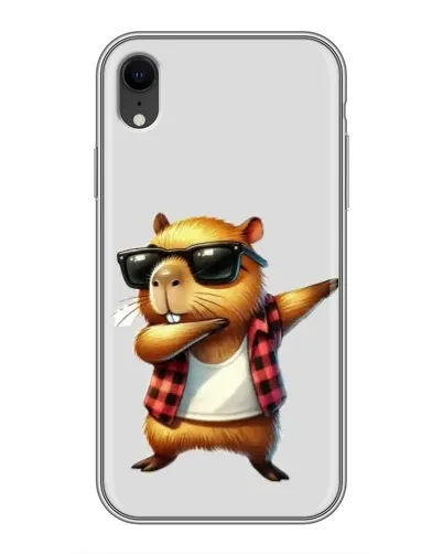 Чехол для iPhone Xr с картинкой «Капибара рэпер даб» Чехол для iPhone Xr с картинкой «Капибара рэпер даб»
