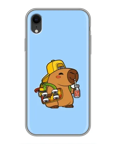 Чехол для iPhone Xr с картинкой «Капибара на скейте» Чехол для iPhone Xr с картинкой «Капибара на скейте»