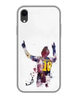 Чехол для iPhone Xr с картинкой «Акварельный Месси Барселона»