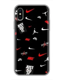 Чехол для iPhone Xs Max с картинкой «Nike Mix Pattern»