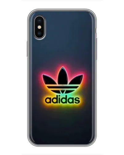 Чохол для iPhone Xs Max з картинкою «Неоновий Adidas»