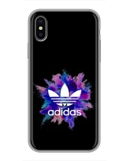 Чохол для iPhone Xs Max з картинкою «Вибух фарб Adidas»