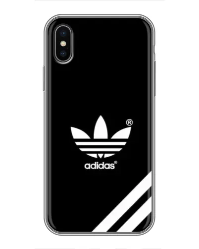 Чохол для iPhone Xs Max з картинкою «Adidas з діагональними смугами»