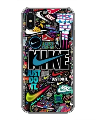 Чехол для iPhone Xs Max с картинкой «Яркий коллаж Nike» Чехол для iPhone Xs Max с картинкой «Яркий коллаж Nike»