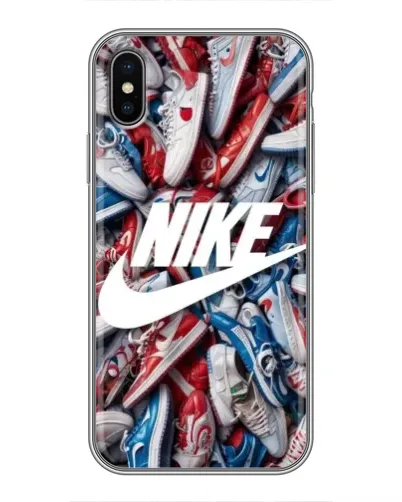 Чехол для iPhone Xs Max с картинкой «Коллаж кроссовок Найк» Чехол для iPhone Xs Max с картинкой «Коллаж кроссовок Найк»