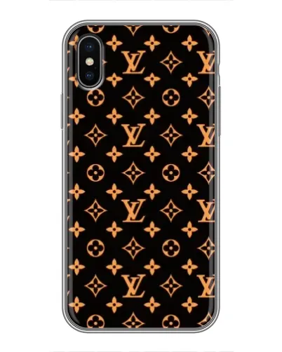 Чохол для iPhone Xs Max з картинкою «Золота монограма LV»