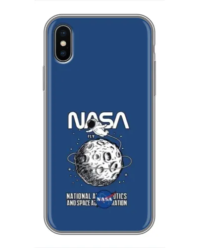 Чехол для iPhone Xs Max с картинкой «NASA — лунная миссия»
