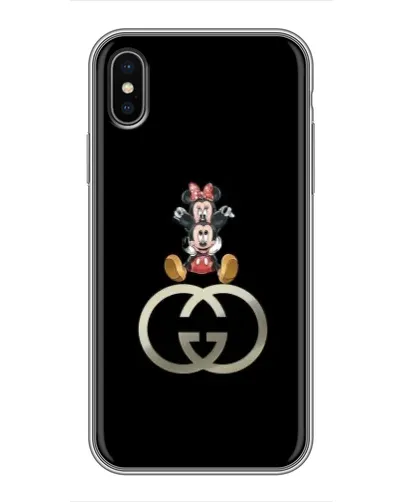 Чехол для iPhone Xs Max с картинкой «Минни Маус на лого»