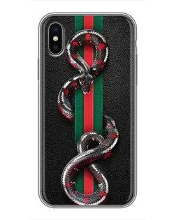 Чохол для iPhone Xs Max з картинкою «Gucci — змія на смузі» Чохол для iPhone Xs Max з картинкою «Gucci — змія на смузі»