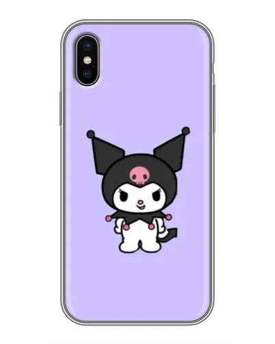 Чохол для iPhone Xs Max з картинкою «Kuromi — ніжний фіолетовий»
