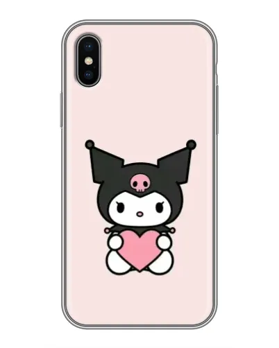 Чохол для iPhone Xs Max з картинкою «Kuromi та серце»