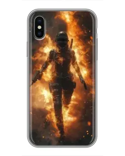 Чохол для iPhone Xs Max з картинкою «BMW — швидкість у дощі»