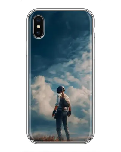 Чохол для iPhone Xs Max з картинкою «Герой PUBG на скелі» Чохол для iPhone Xs Max з картинкою «Герой PUBG на скелі»