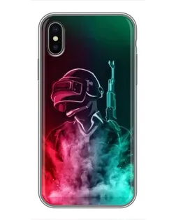 Чохол для iPhone Xs Max з картинкою «PUBG — вогняний воїн»