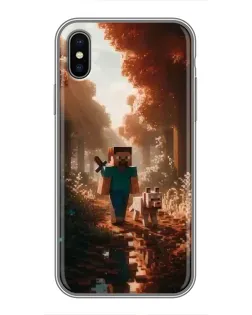 Чохол для iPhone Xs Max з картинкою «Стів у лісі»