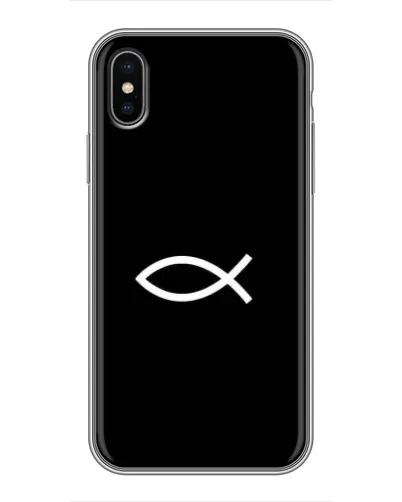 Чехол для iPhone Xs Max с картинкой «Символ рыбы Jesus» Чехол для iPhone Xs Max с картинкой «Символ рыбы Jesus»